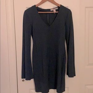 Forest Green Dress w/Bell Sleeves